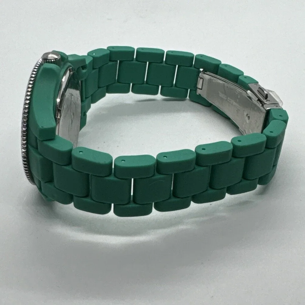 Fossil AM4468 Women's Green Resin Bracelet Analog Dial Quartz Wrist Watch AEA350